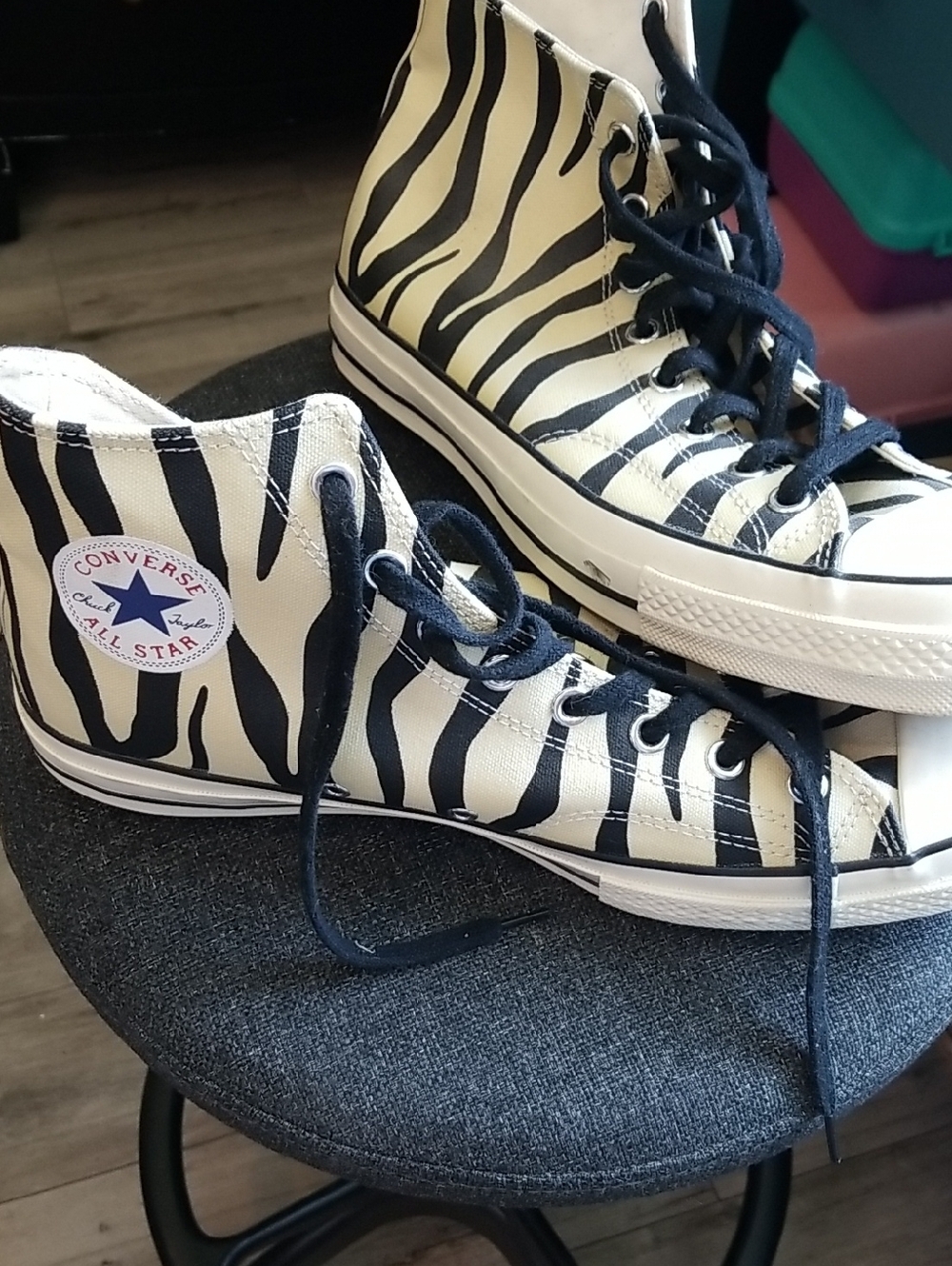 Converse Mens Zebra Print Hi Tops Size 11